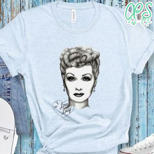 I Love Lucy Black And White Art Shirt