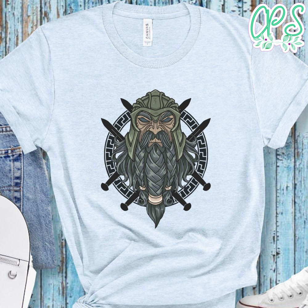 Warrior Long Beard Head Shirt
