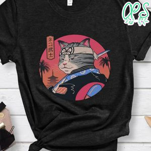Japon Samurai Cat Shirt