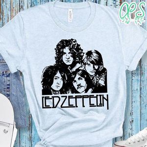 Silhouette Led Zeppelin Rock Band PNG file template