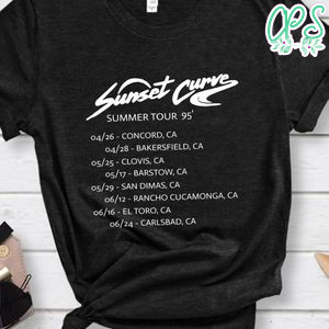 Sunset Curve Summer Tour 95' PNG file template