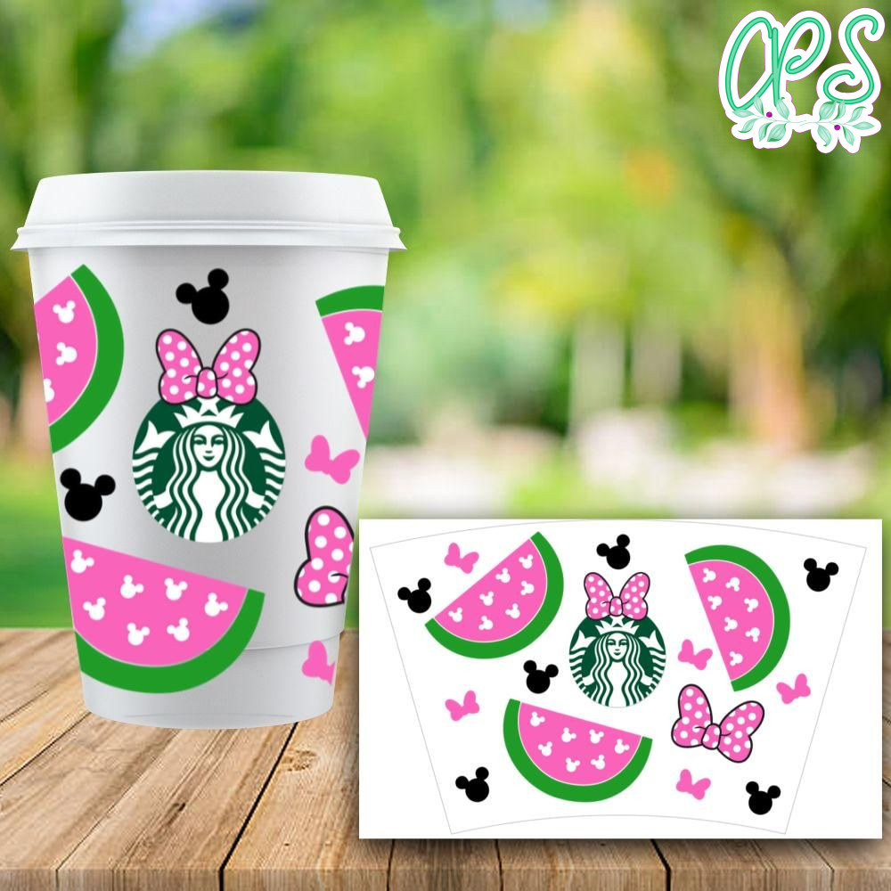 Starbucks Wrap Fruits Watermelon PNG File Instant Download 