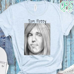 Tom Petty Hand Draw White Shirt