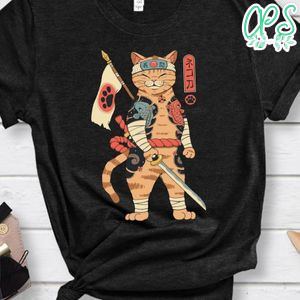 Japon Cat Neko Shogun Shirt