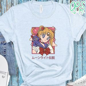 Sailor Moon With Cat Shirt, Anime Shirt
