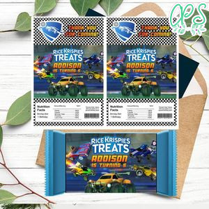 Rocket League Rice Krispies Treats Template Printable Instant Download