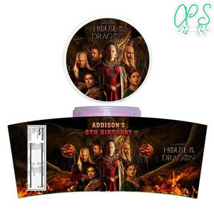 House Of The Dragon Cotton Candy Label Template To Print At Home Instant Download