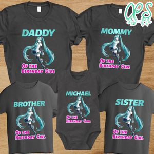 Hatsune Miku Birthday Family Trip Vacation PNG file template