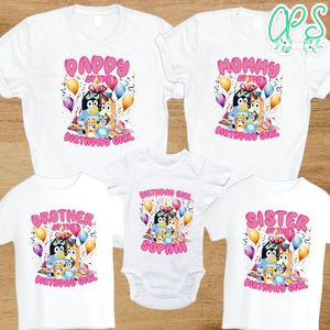 Bluey Birthday Family Party T-Shirt