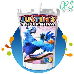 Rio Capri Sun Birthday Labels Digital File Printable Instant Download
