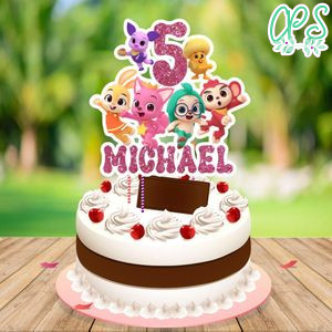 Pinkfong Wonderstar Cake Topper Template Printable Instant Download