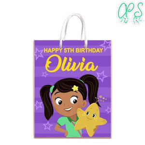 Nina's World Gift Bag Label Template Printable Instant Download