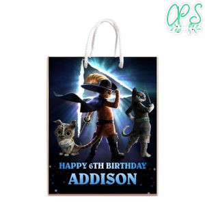 Puss In Boots The Last Wish Gift Bag Label Template Printable Instant Download