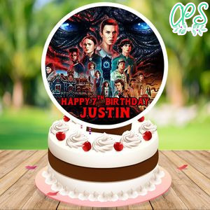 Stranger Things 4 Cake Topper Template Printable Instant Download