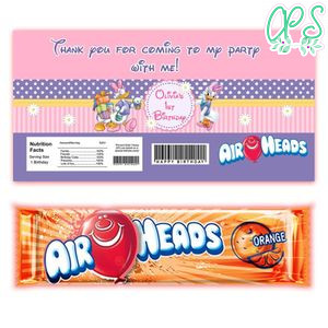 Daisy Duck Airhead Candy Wrapper Template Printable Instant Download