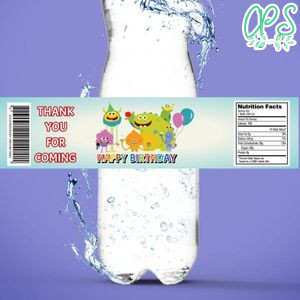 Super Simple Song Birthday Water Bottle Label Template to Print at Home Instant Download