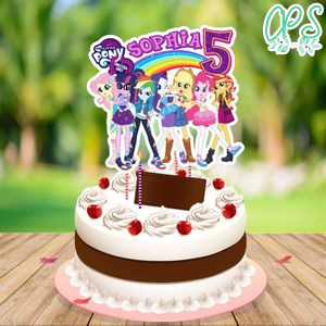 Equestria Girls Cake Topper Template Printable Instant Download