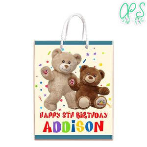 Build A Bear Gift Bag Label Template Printable Instant Download