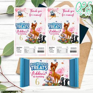 Bambi magic world Rice Krispies Treats Template Printable Instant Download