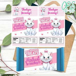 Marie Kitten Rice Krispies Treats Template Printable Instant Download