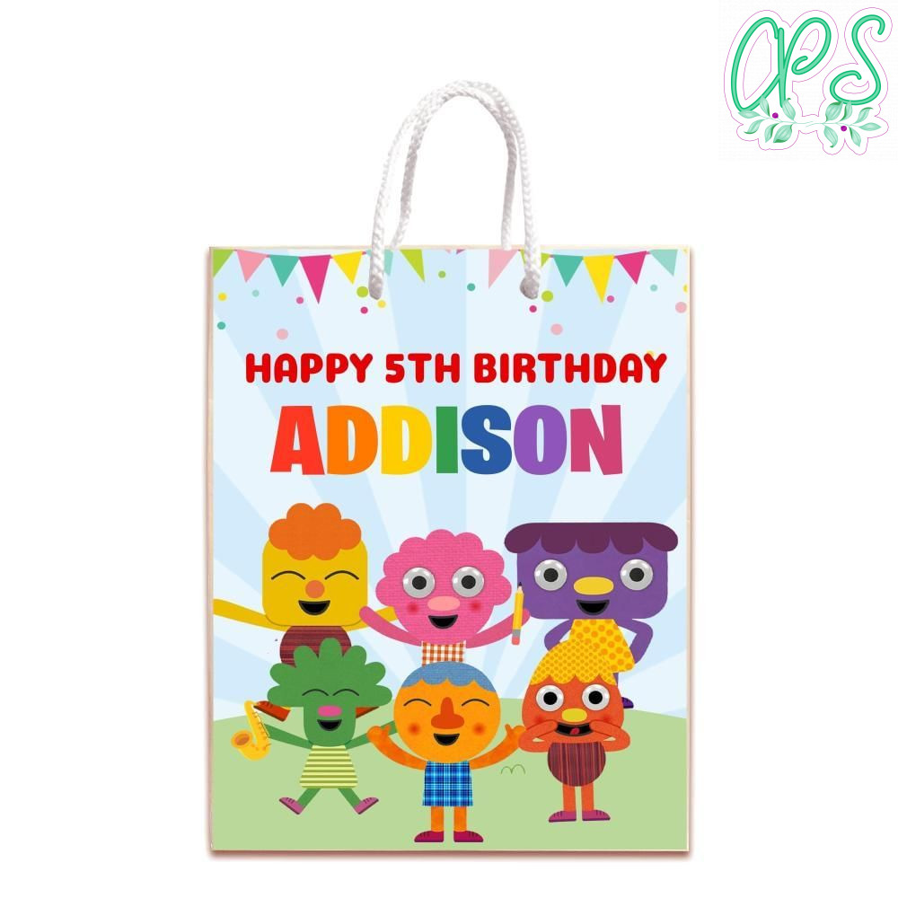 Noodle & Pals Gift Bag Label Template Printable Instant Download