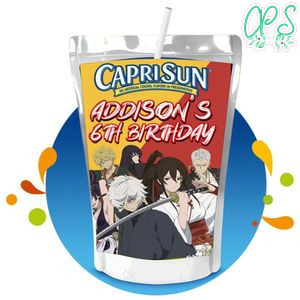 Hell's Paradise Capri Sun Birthday Labels Digital File Printable Instant Download