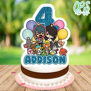 Toca Boca Cake Topper Template Printable Instant Download