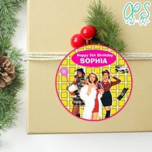 Clueless Circle Sticker Template Customizable to Print at Home Instant Download