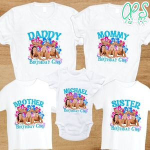 Mako mermaid Family Birthday PNG file template