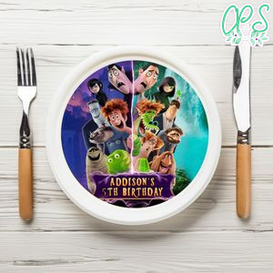 Hotel Transylvania 4 Birthday Plate Template Customizable To Print At Home Instant Download