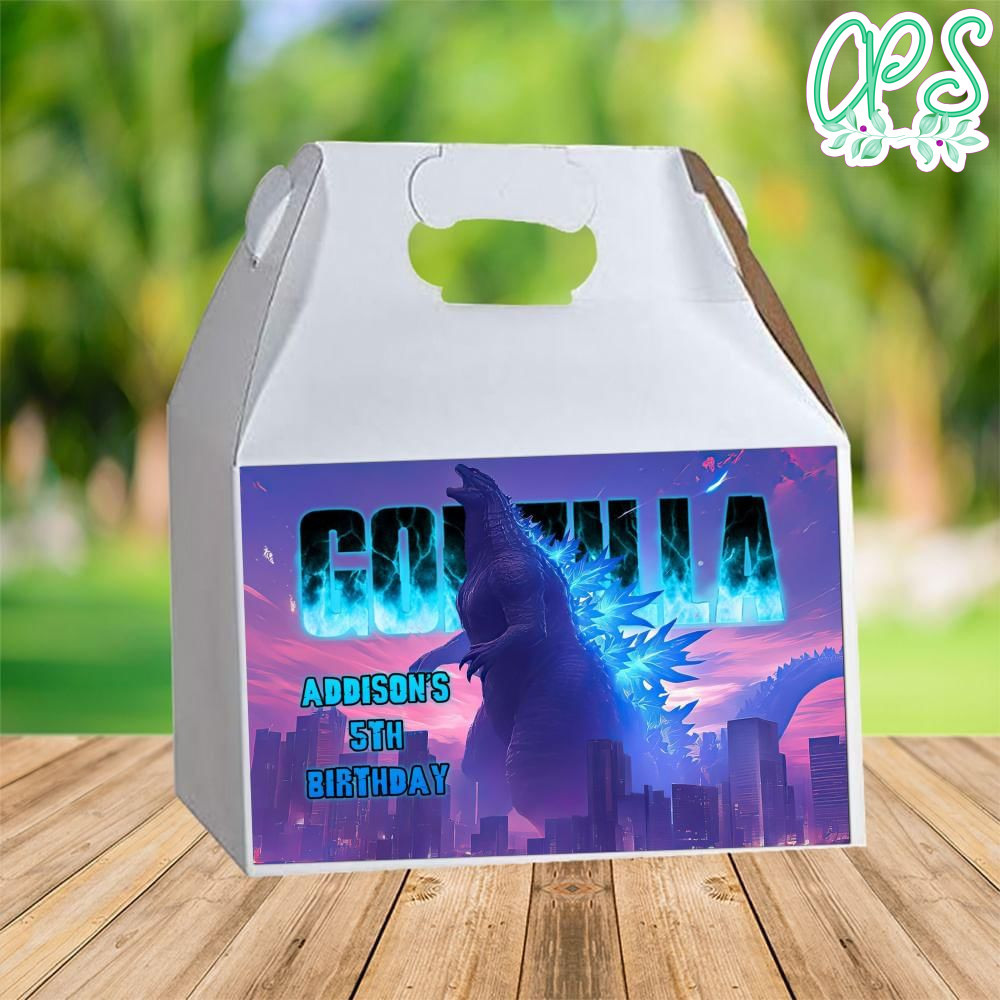 Godzilla Gable Box Digital File Printable DIY | CustomPartyShirts