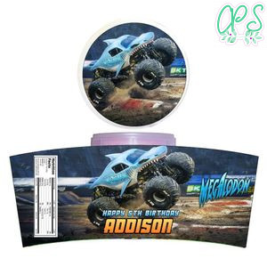 Megalodon Monster Cotton Candy Label Template To Print At Home Instant Download