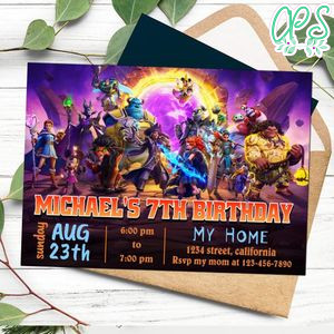 Mirrorverse Birthday Flyer Customizable Template to Print at Home Instant Download