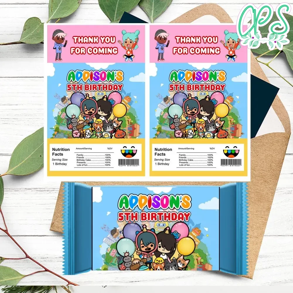 Toca Boca Rice Krispies Treats Template Printable | CustomPartyShirts