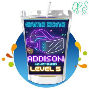 Virtual Reality Game Capri Sun Birthday Labels Digital File Printable Instant Download