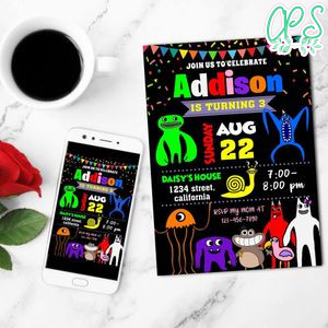 Garden of banban Invitation Customizable Template to Print at Home Instant Download