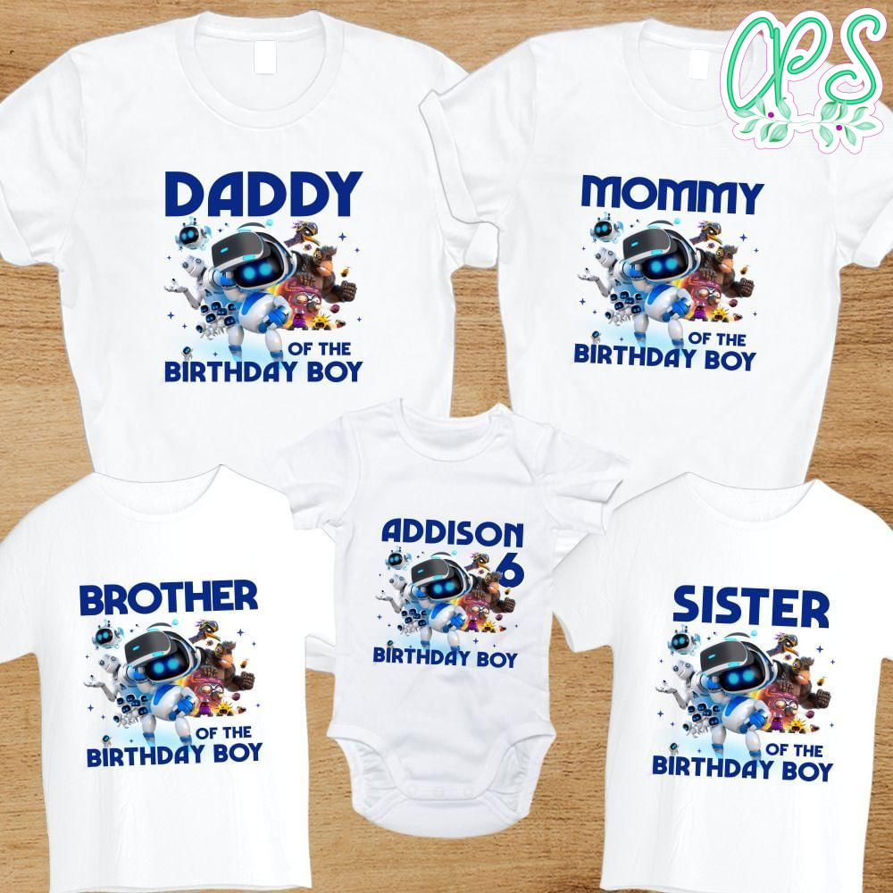 Astro bot Family Birthday Party T-Shirt
