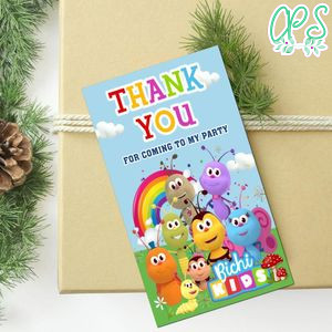 Bichikids Thank You Tag Customizable Template To Print At Home Instant Download