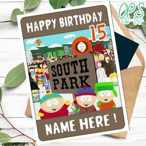 South Park Personalized Birthday Card
