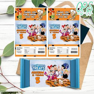 Flintstone Rice Krispies Treats Template Printable Instant Download
