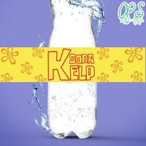 Kelp Soda Label Template to Print at Home Instant Download