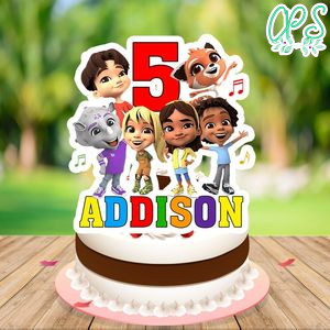 Tunies Cake Topper Template Printable Instant Download