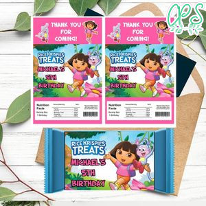 Dora the explorer Rice Krispies Treats Template Printable Instant Download