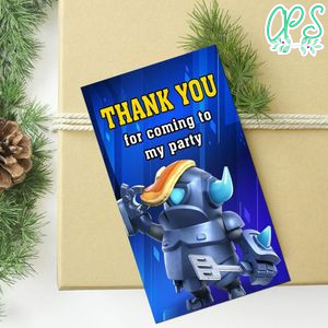 Mini Pekka Thank You Tag Customizable Template To Print At Home Instant Download