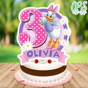 Daisy Duck Cake Topper Template Printable Instant Download