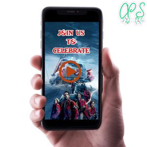 Ghostbusters Frozen Empire Birthday Video Invitation Digital Template Customizable Instant Download