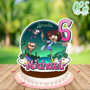 Amphibia Birthday Cake Topper Template Printable Instant Download