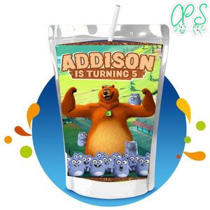 Grizzy and the lemmings Capri Sun Birthday Labels Digital File Printable Instant Download