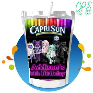 Shadow High Capri Sun Birthday Labels Digital File Printable Instant Download