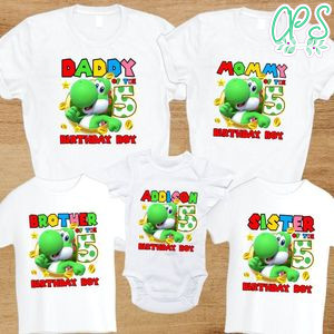 Yoshi Family Birthday T-Shirt